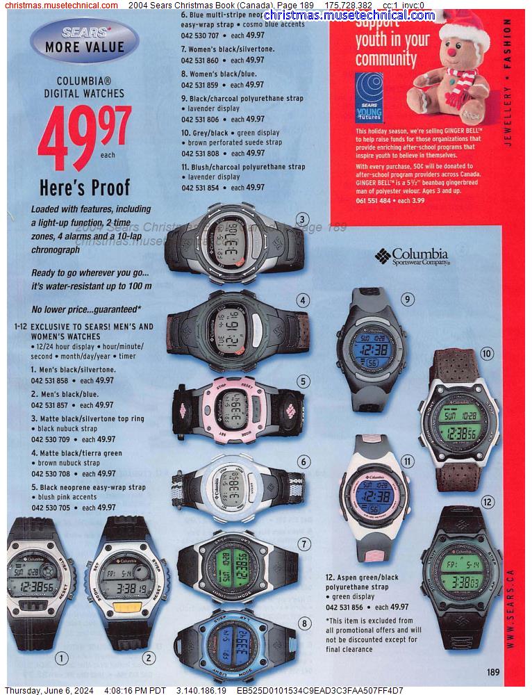 2004 Sears Christmas Book (Canada), Page 189