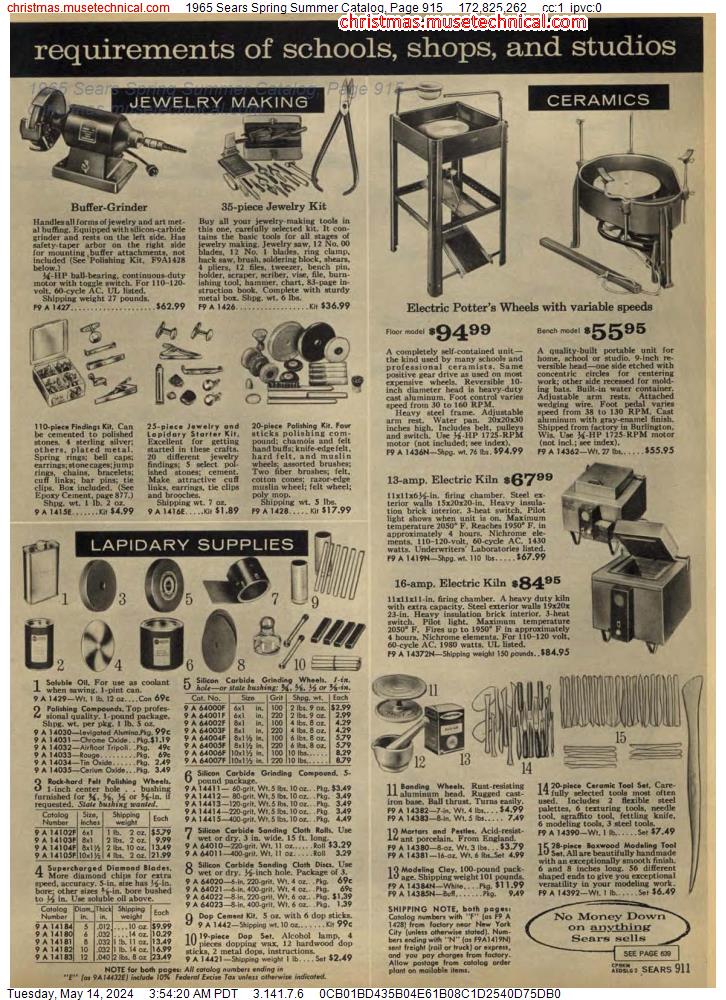 1965 Sears Spring Summer Catalog, Page 915