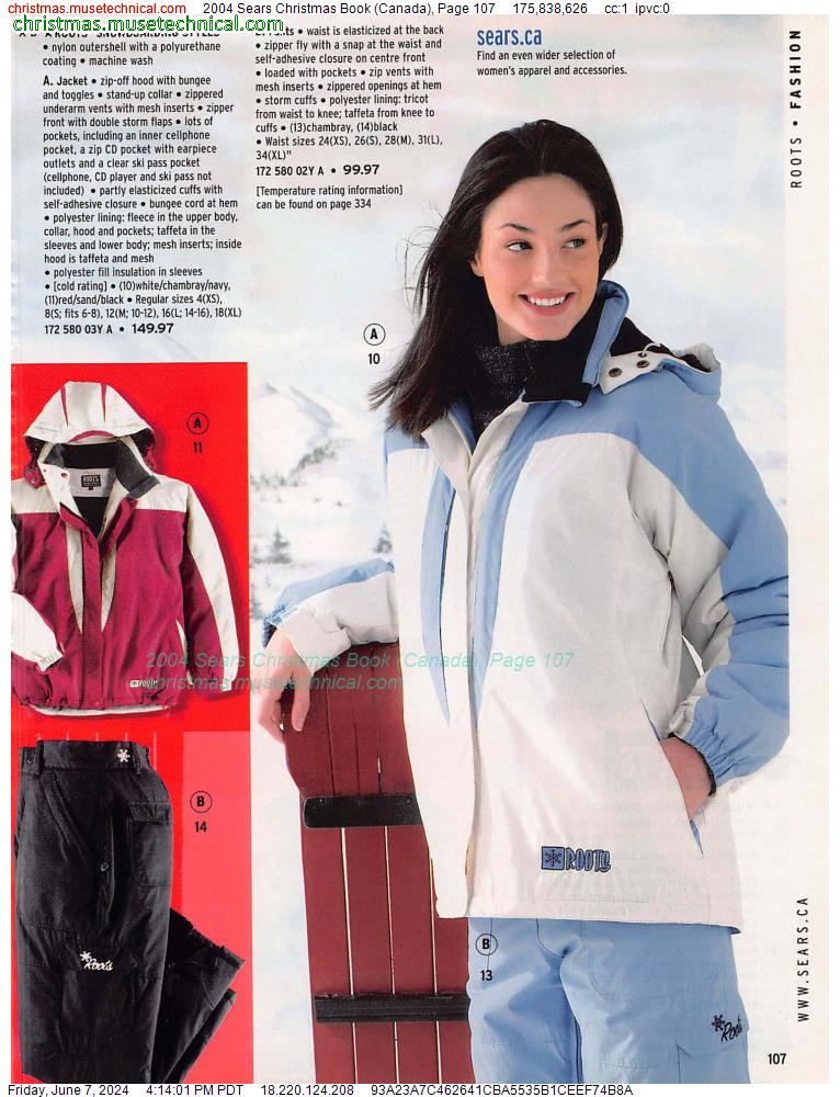 2004 Sears Christmas Book (Canada), Page 107