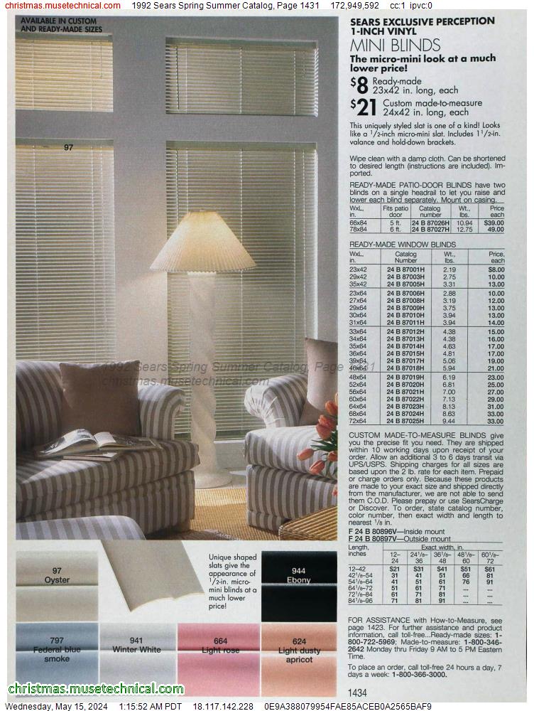 1992 Sears Spring Summer Catalog, Page 1431