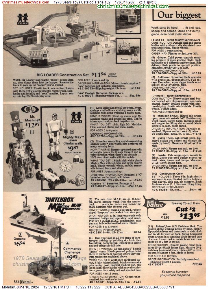 1978 Sears Toys Catalog, Page 152