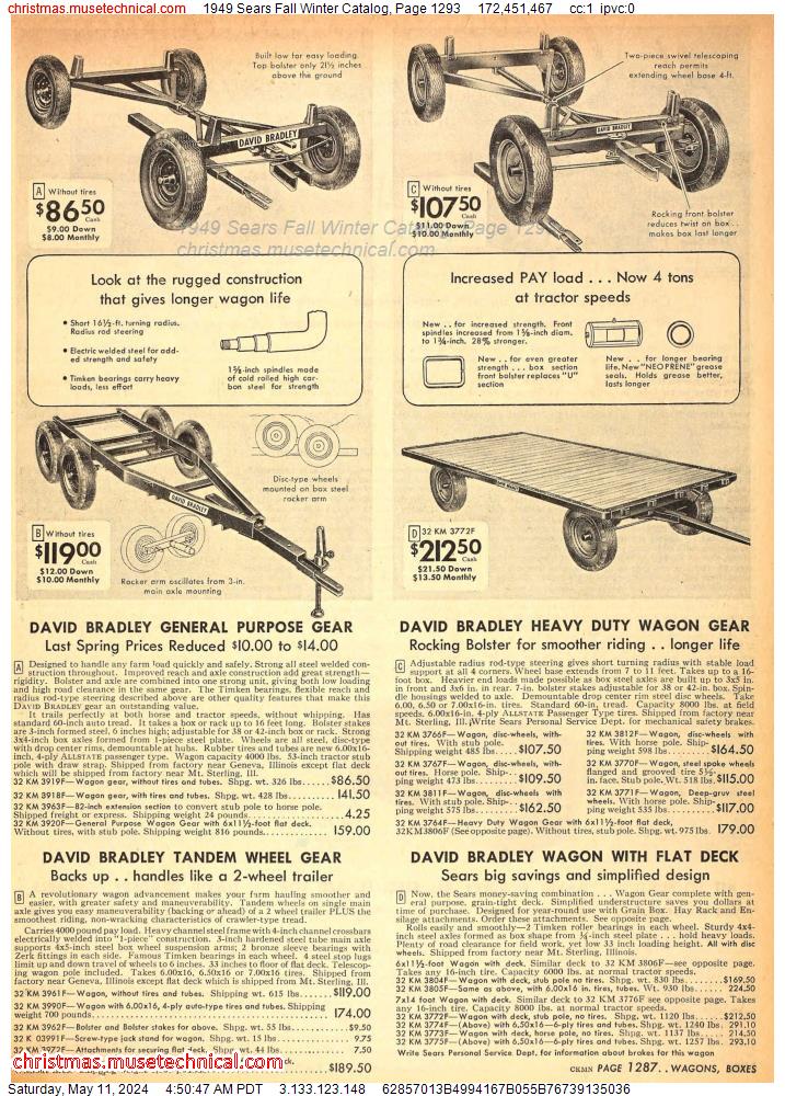 1949 Sears Fall Winter Catalog, Page 1293
