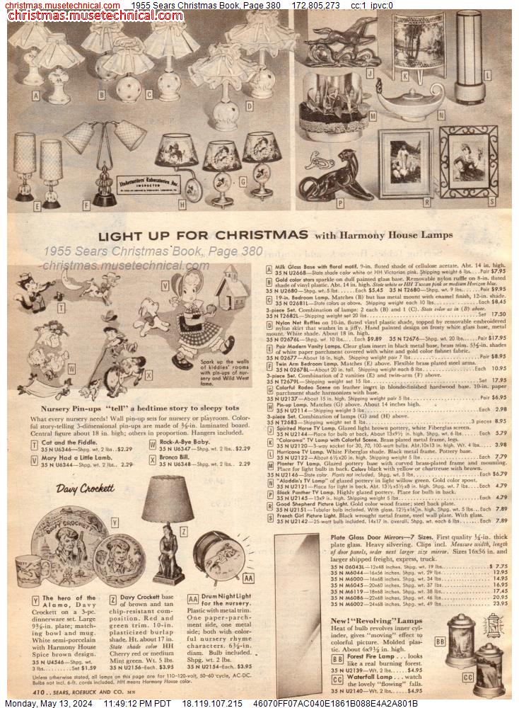 1955 Sears Christmas Book, Page 380