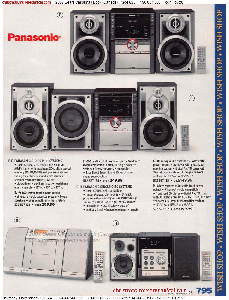 2007 Sears Christmas Book (Canada), Page 823