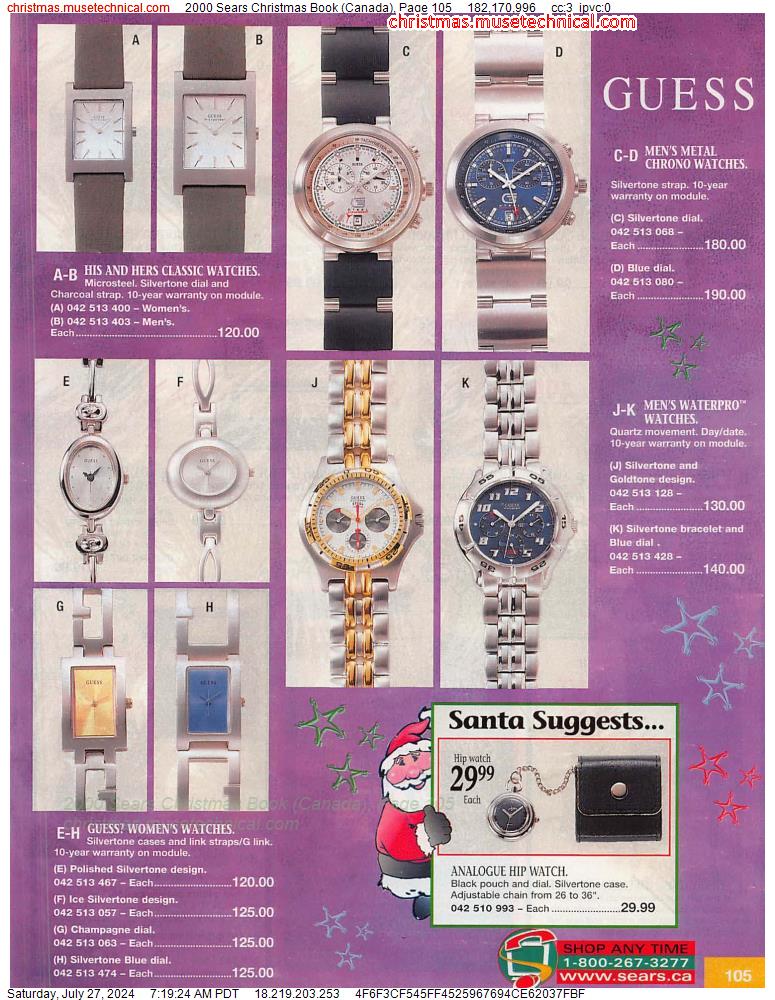 2000 Sears Christmas Book (Canada), Page 105