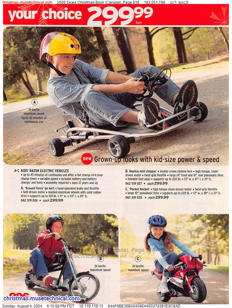 2005 Sears Christmas Book (Canada), Page 916