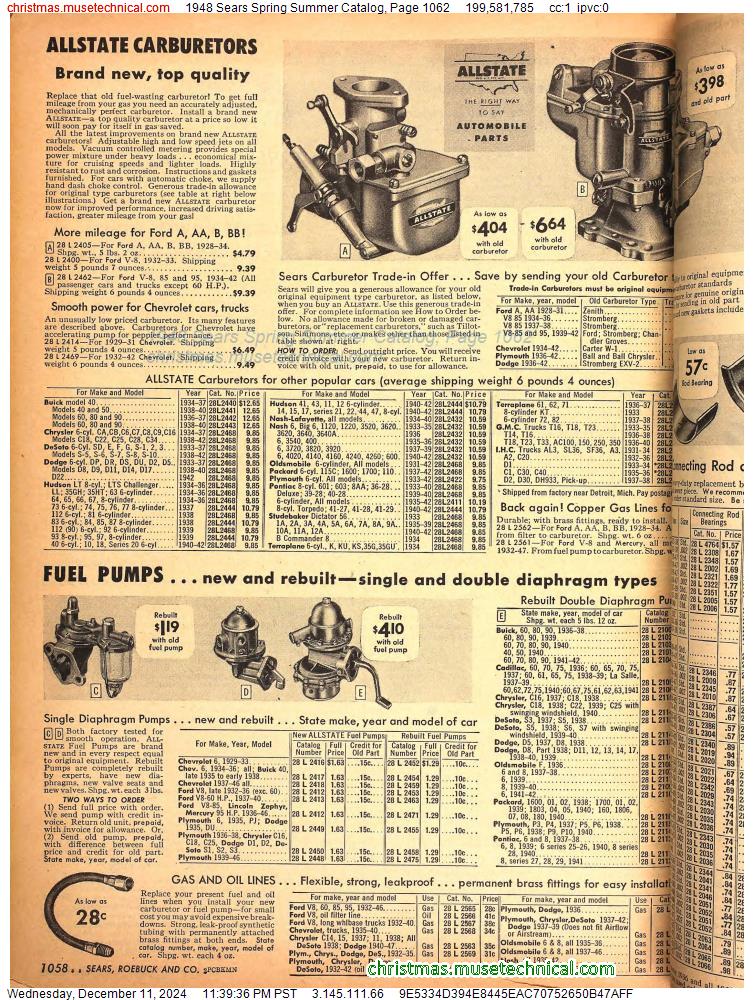 1948 Sears Spring Summer Catalog, Page 1062