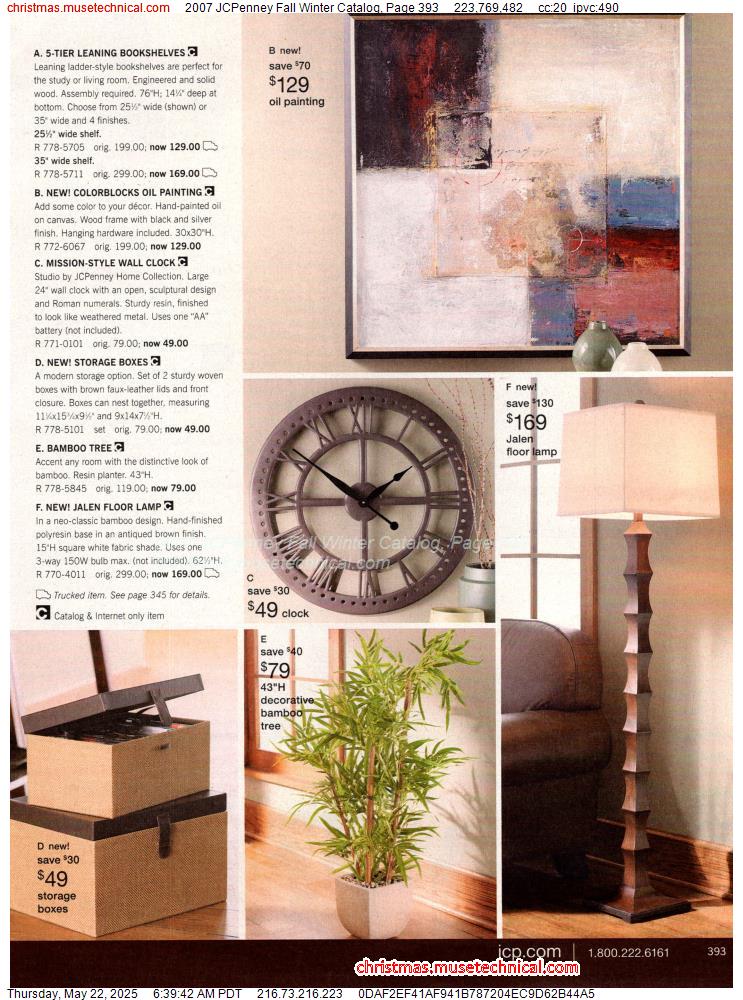 2007 JCPenney Fall Winter Catalog, Page 393