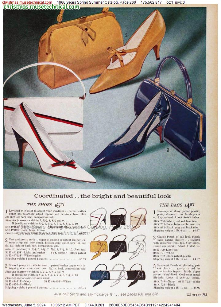 1966 Sears Spring Summer Catalog, Page 260