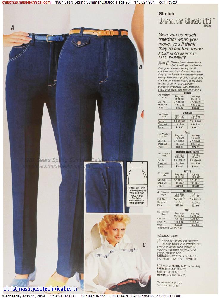 1987 Sears Spring Summer Catalog, Page 96