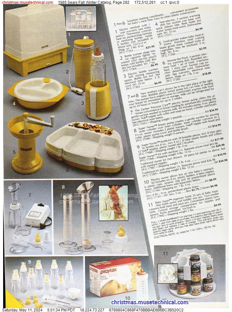 1985 Sears Fall Winter Catalog, Page 282