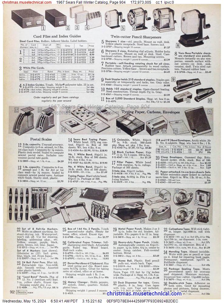 1967 Sears Fall Winter Catalog, Page 904