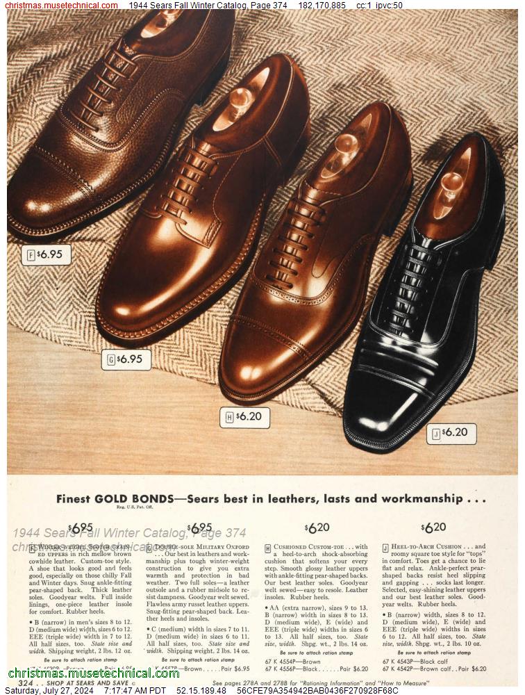 1944 Sears Fall Winter Catalog, Page 374