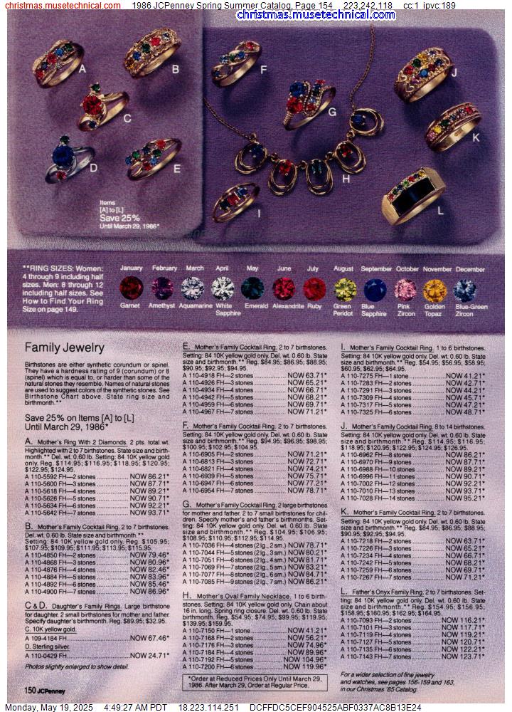 1986 JCPenney Spring Summer Catalog, Page 154