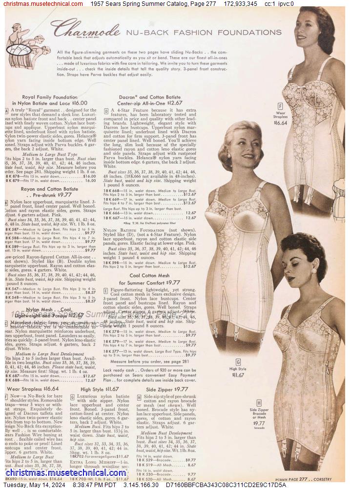1957 Sears Spring Summer Catalog, Page 277