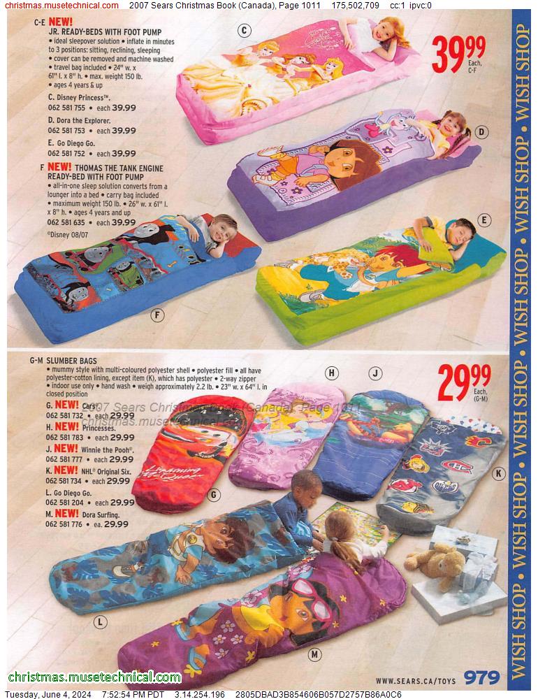 2007 Sears Christmas Book (Canada), Page 1011