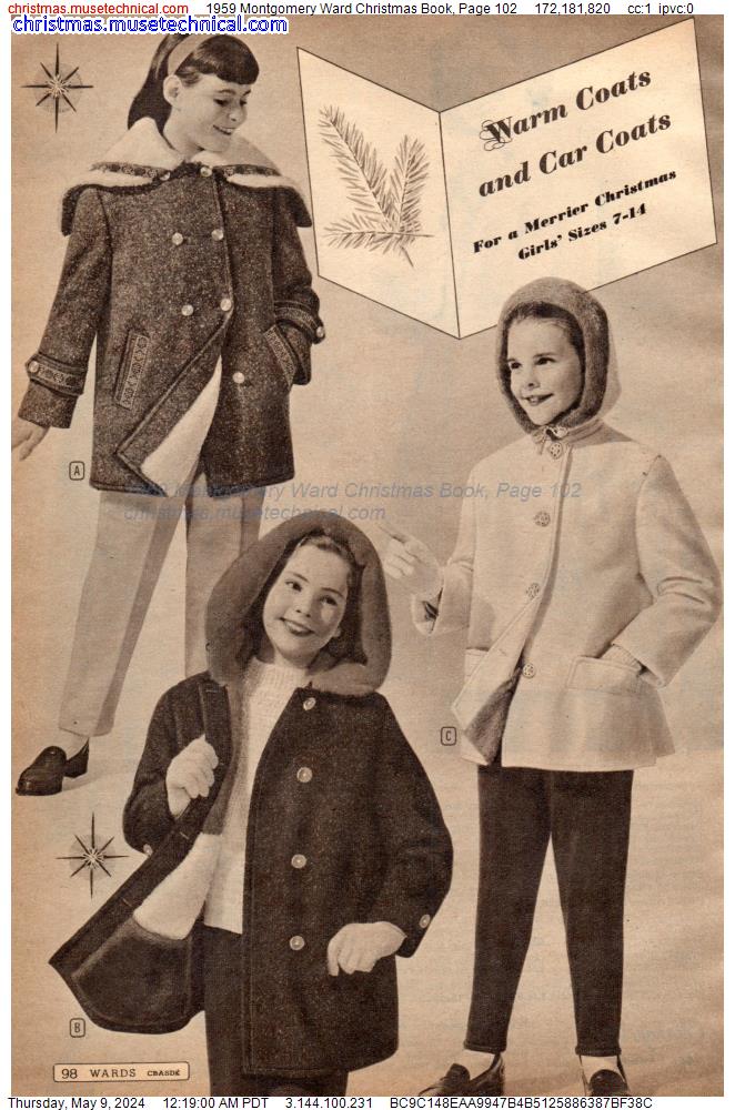 1959 Montgomery Ward Christmas Book, Page 102