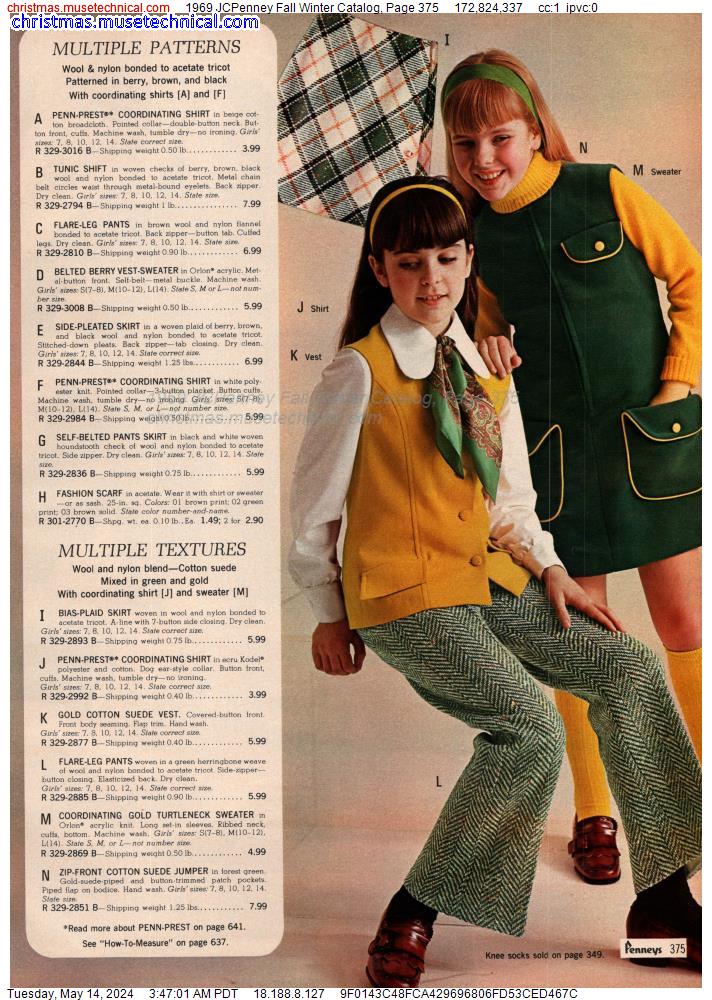 1969 JCPenney Fall Winter Catalog, Page 375