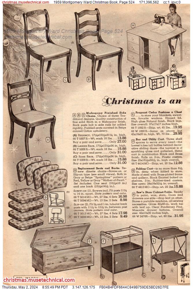 1959 Montgomery Ward Christmas Book, Page 524