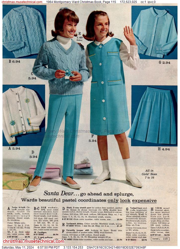 1964 Montgomery Ward Christmas Book, Page 115