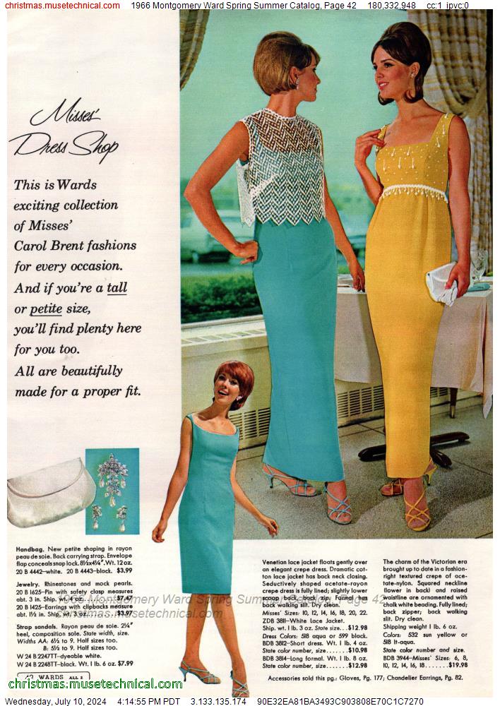 1966 Montgomery Ward Spring Summer Catalog, Page 42