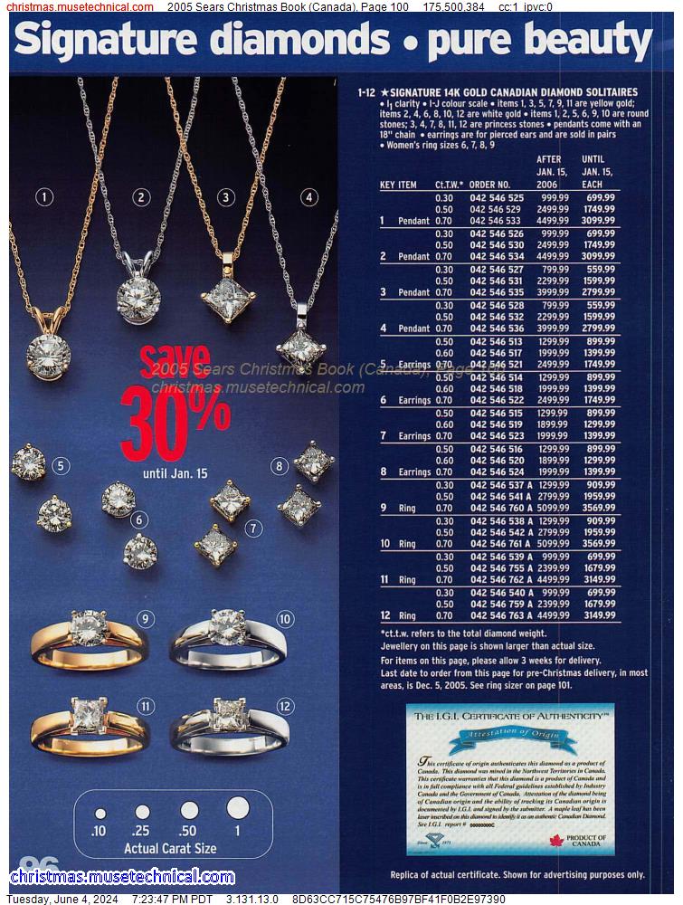 2005 Sears Christmas Book (Canada), Page 100
