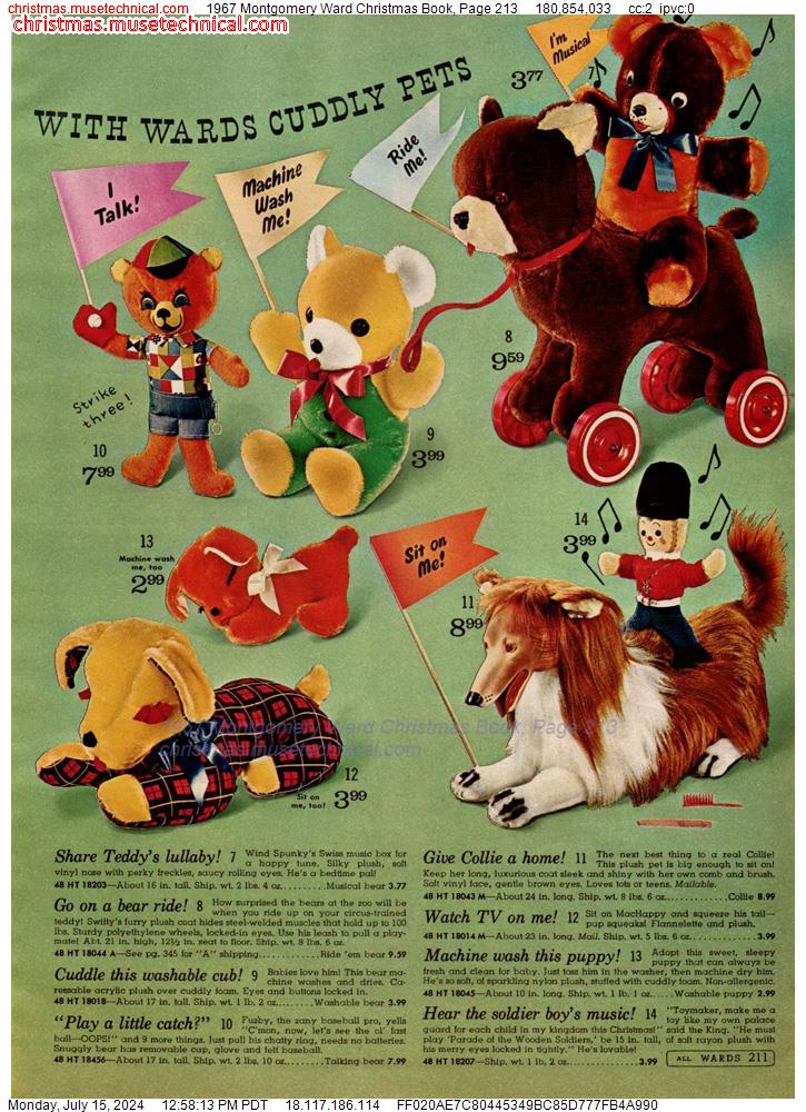 1967 Montgomery Ward Christmas Book, Page 213