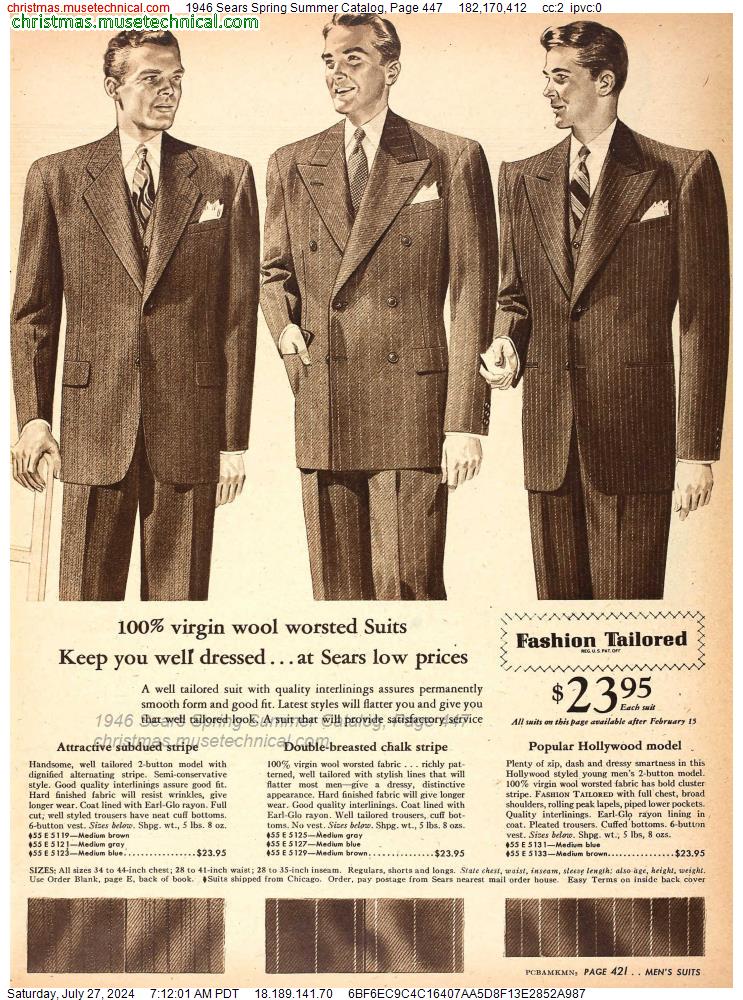 1946 Sears Spring Summer Catalog, Page 447