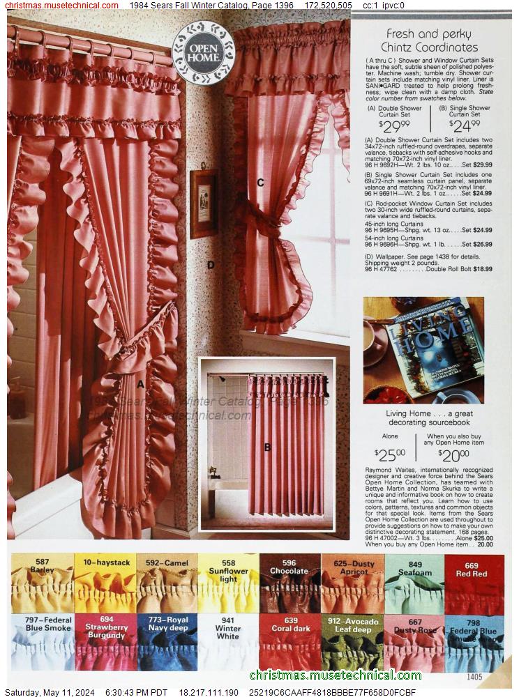 1984 Sears Fall Winter Catalog, Page 1396