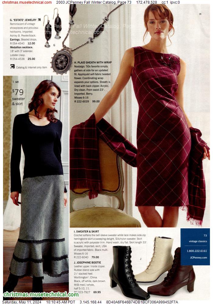 2003 JCPenney Fall Winter Catalog, Page 73