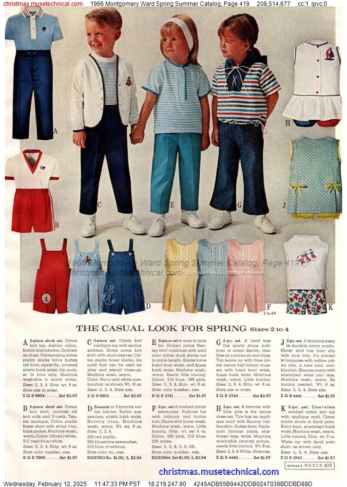 1966 Montgomery Ward Spring Summer Catalog, Page 419