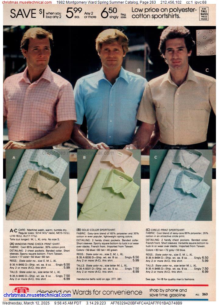 1982 Montgomery Ward Spring Summer Catalog, Page 263