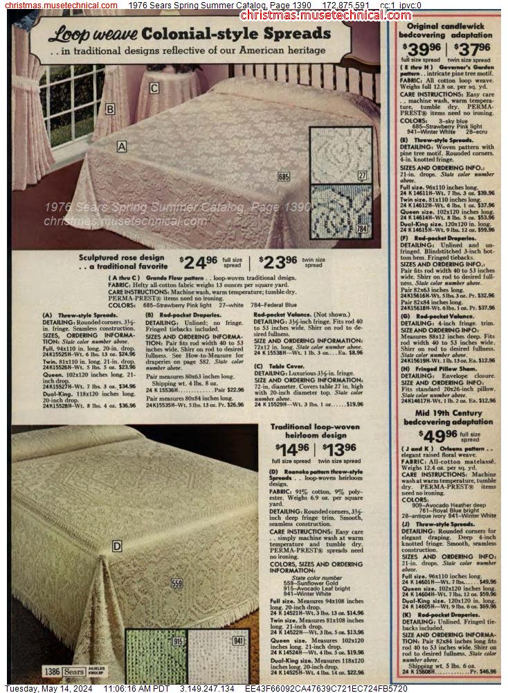 1976 Sears Spring Summer Catalog, Page 1390