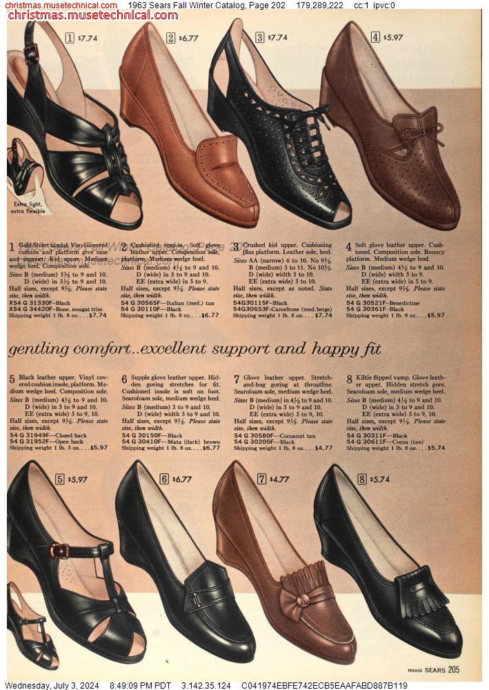 1963 Sears Fall Winter Catalog, Page 202