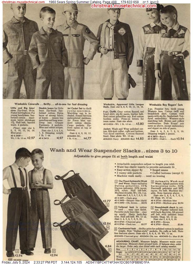 1960 Sears Spring Summer Catalog, Page 488