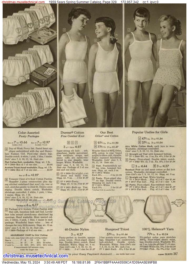 1959 Sears Spring Summer Catalog, Page 329