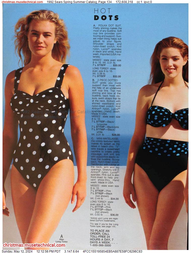 1992 Sears Spring Summer Catalog, Page 134