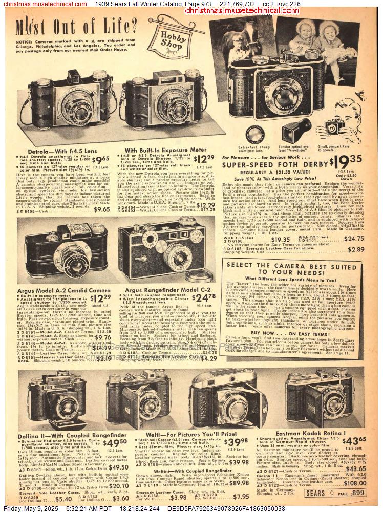 1939 Sears Fall Winter Catalog, Page 973