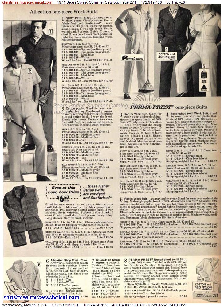 1971 Sears Spring Summer Catalog, Page 271