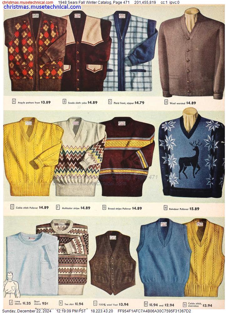 1948 Sears Fall Winter Catalog, Page 471