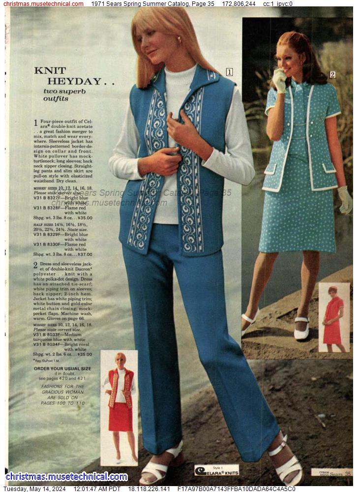 1971 Sears Spring Summer Catalog, Page 35