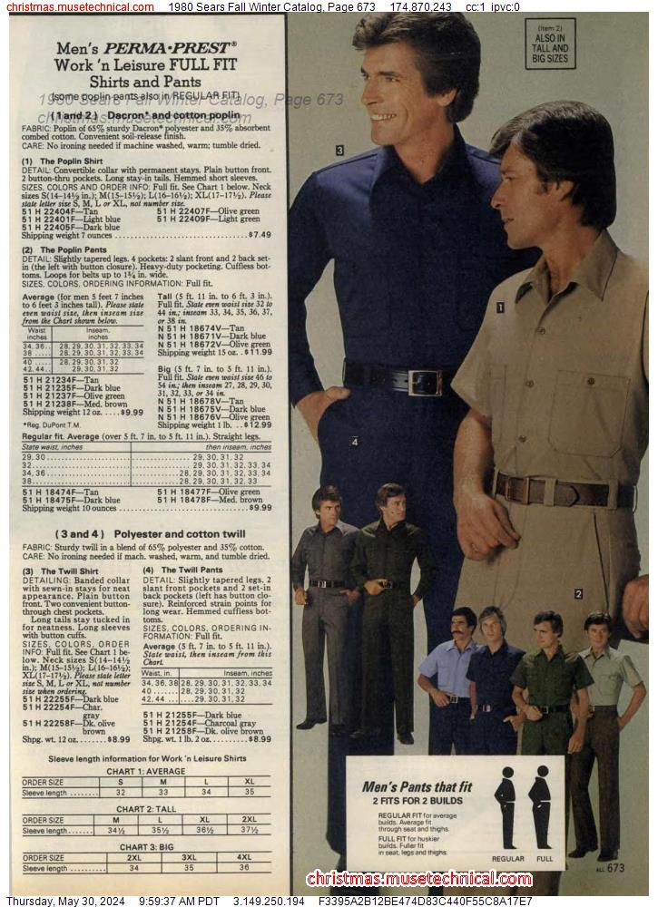 1980 Sears Fall Winter Catalog, Page 673
