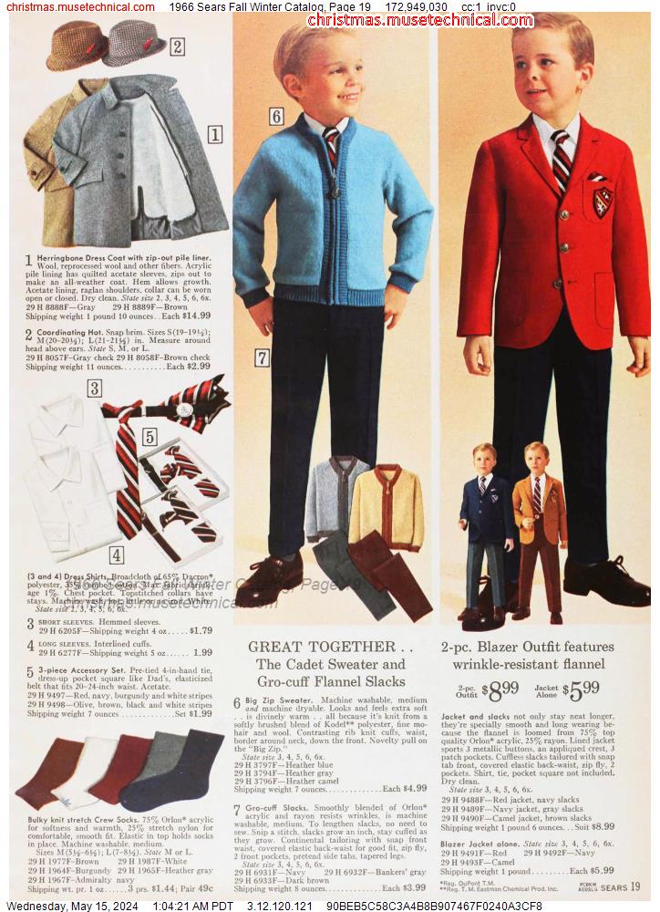 1966 Sears Fall Winter Catalog, Page 19