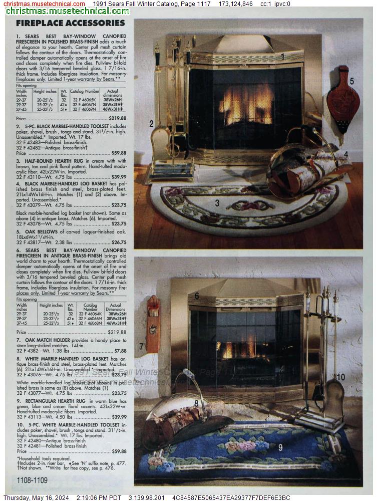 1991 Sears Fall Winter Catalog, Page 1117