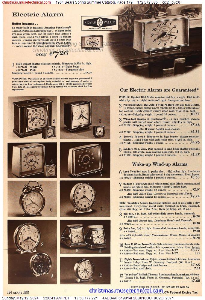 1964 Sears Spring Summer Catalog, Page 179