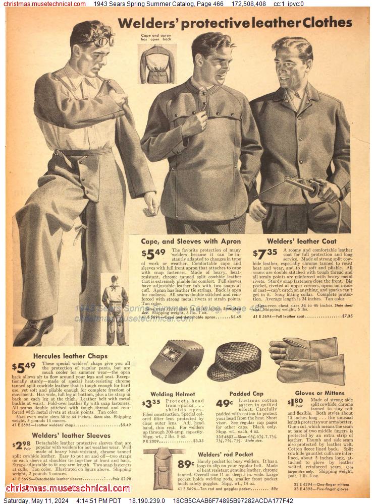 1943 Sears Spring Summer Catalog, Page 466