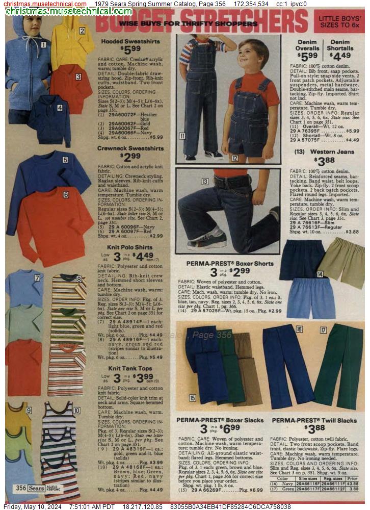 1979 Sears Spring Summer Catalog, Page 356