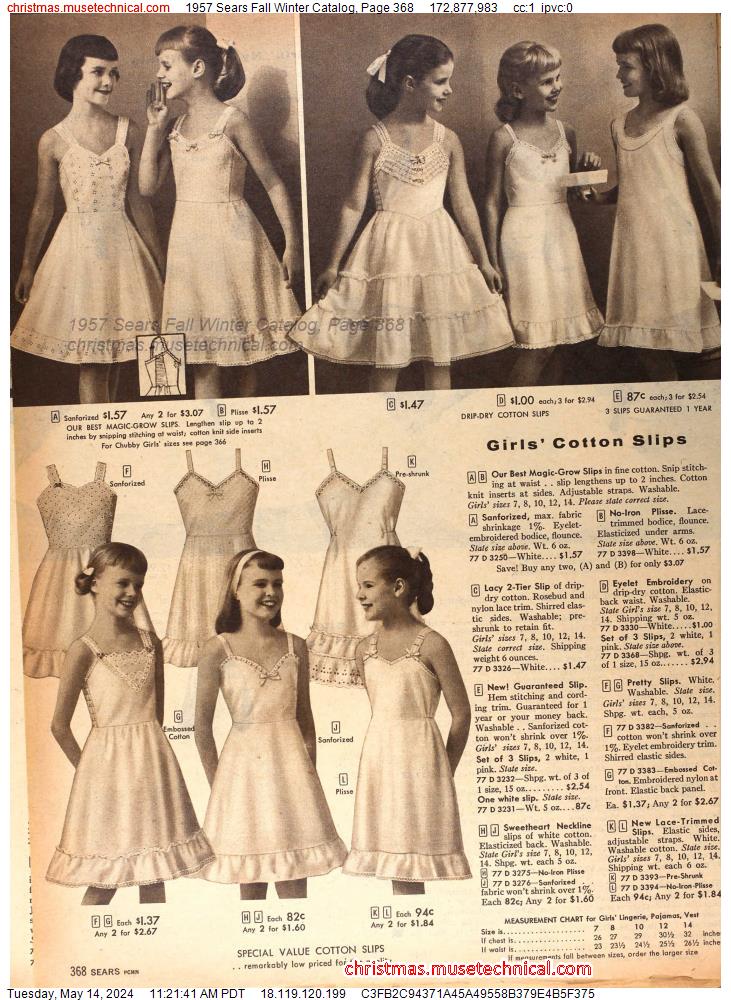 1957 Sears Fall Winter Catalog, Page 368