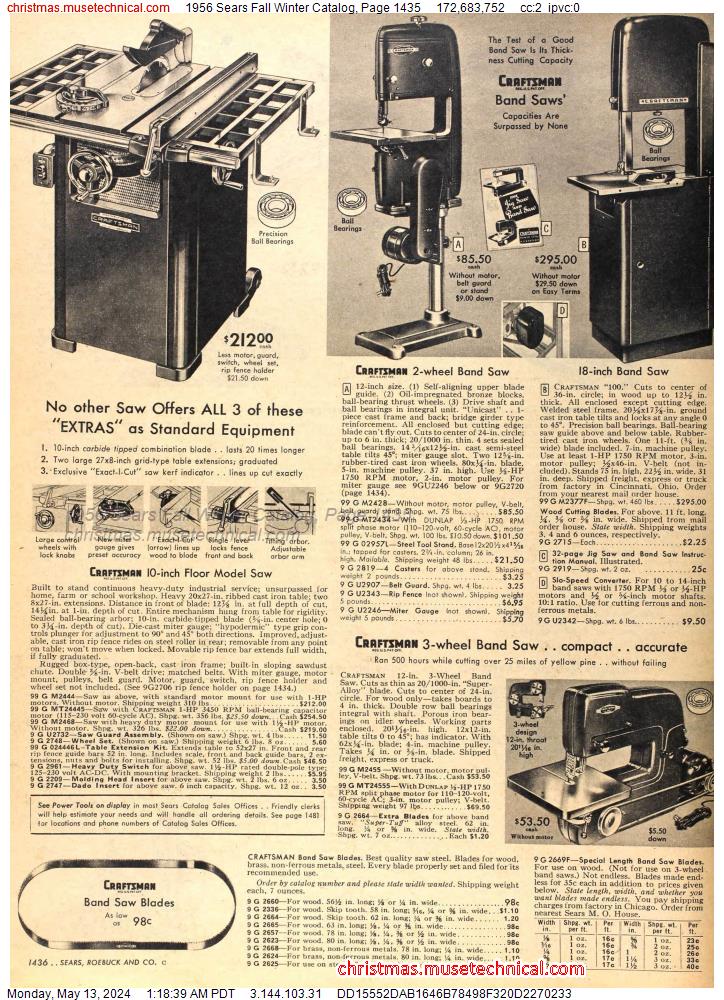 1956 Sears Fall Winter Catalog, Page 1435