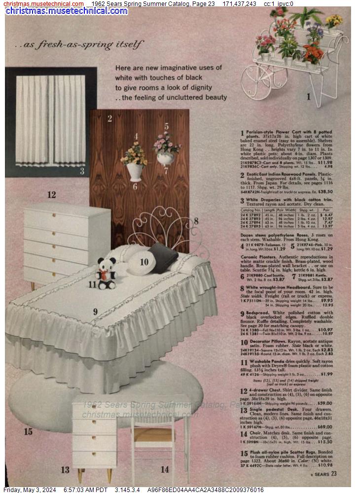 1962 Sears Spring Summer Catalog, Page 23